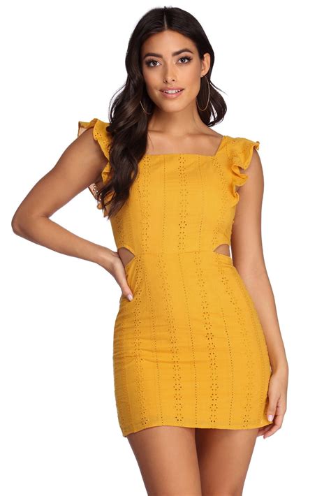 Women's Yellow Mini, Midi and Maxi Dresses 